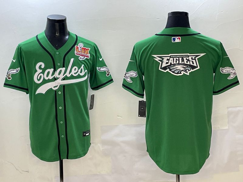 Men Philadelphia Eagles Blank Green three generations Jointly Name 2025 Nike Limited NFL Jersey style 22->philadelphia eagles->NFL Jersey